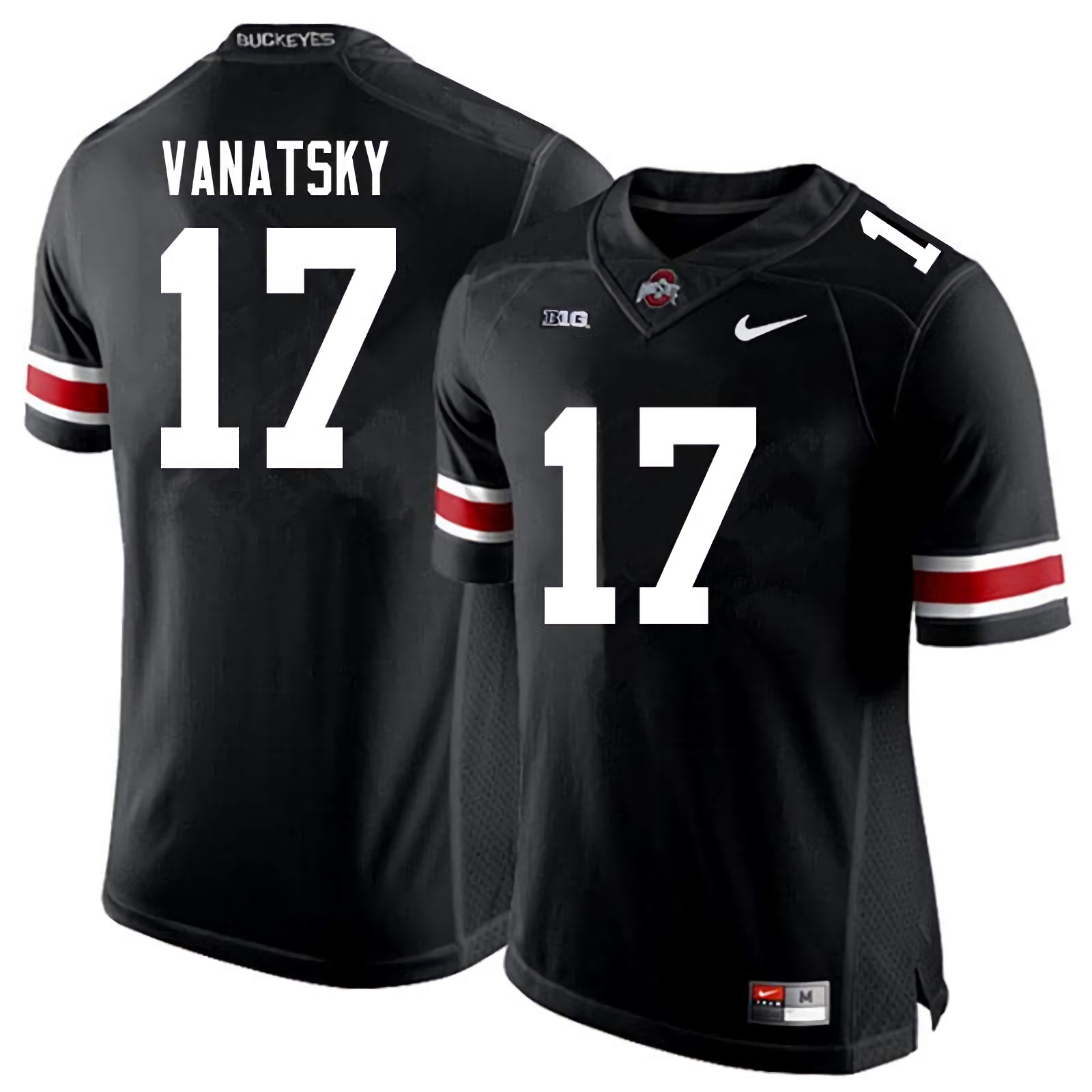 Danny Vanatsky Ohio State Buckeyes Men's NCAA #17 Nike Black College Stitched Football Jersey JBM4856NU